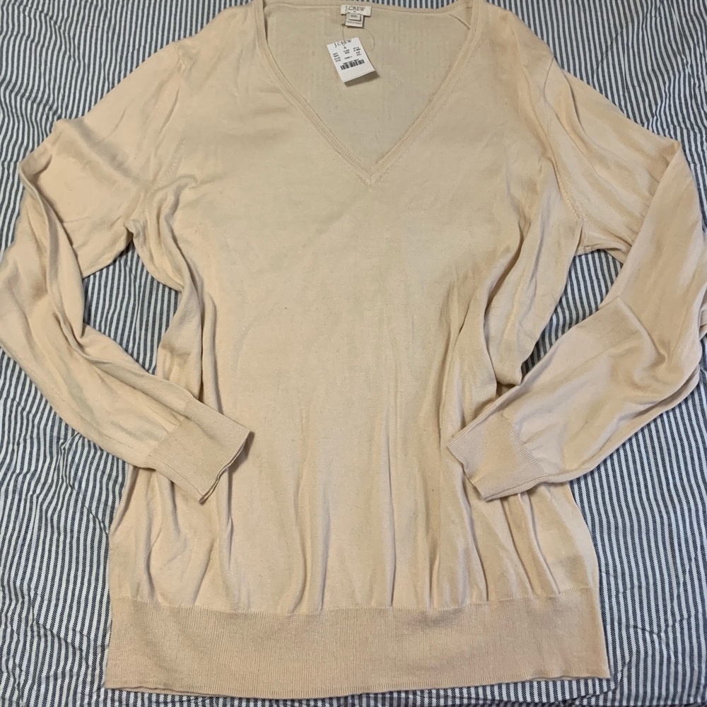 BNWT J Crew Tan Sweater XXL